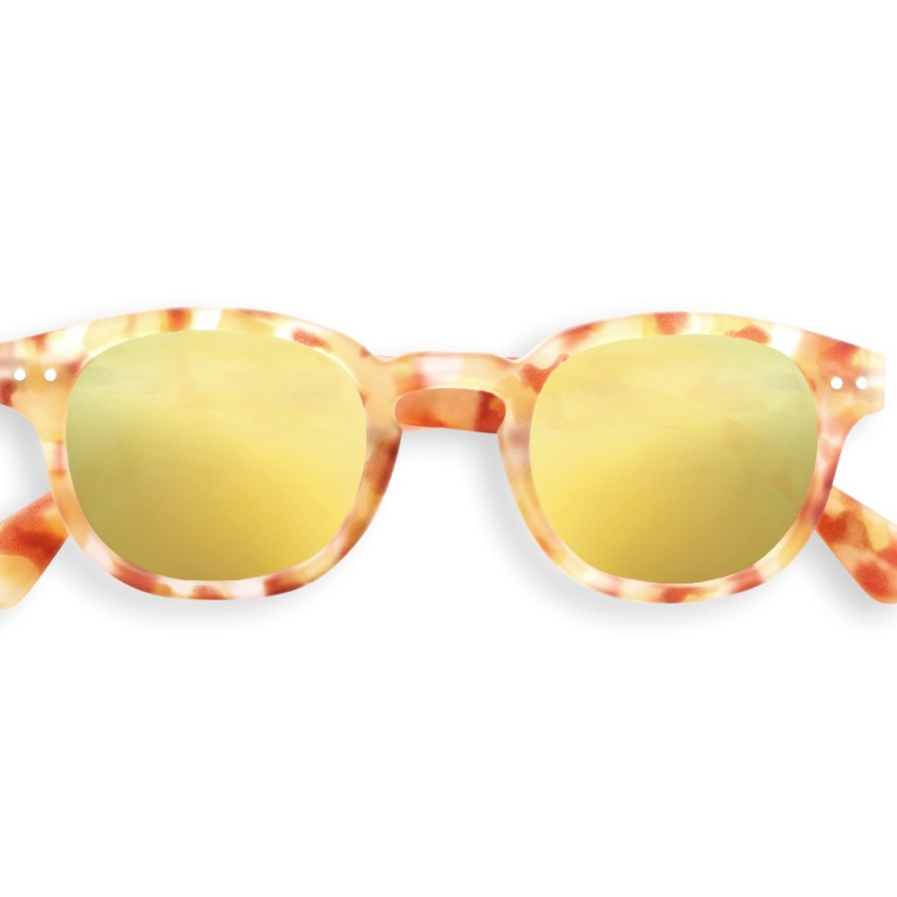 Izipizi C SUN Yellow Tortoise Mirror Sunglasses